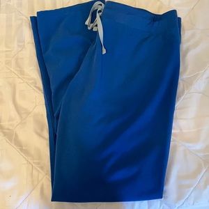 Figs Royal Blue Livingston Scrub Pants- Large TALL
